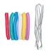 Narrow white double elastic band, perfect for medical shoe covers, caps, and shoe protectors, made from natural rubber. "Narrow lingerie elastic" - your choice for medical and household use.